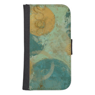 Blue & Yellow Circles Phone Wallet