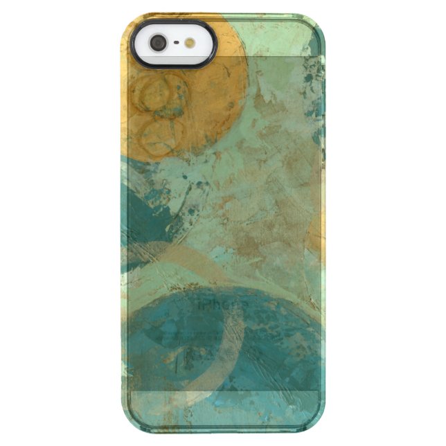 Blue & Yellow Circles Uncommon iPhone Case (Back)