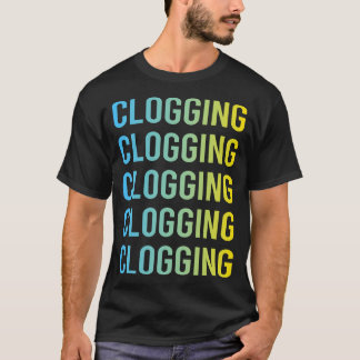 Blue Yellow Clogging Clog Clogger T-Shirt