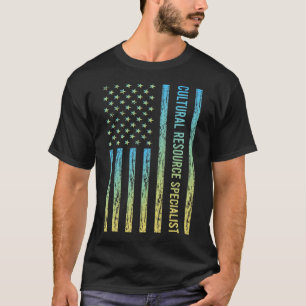Blue Yellow Cultural Resource Specialist T-Shirt