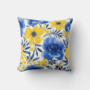 Blue & Yellow Floral Dream Pillow