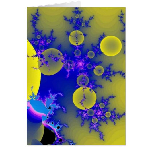 Blue & yellow fractal cards (Front)
