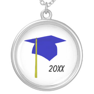 Blue Yellow Gold Graduation Cap Tassel Necklaces