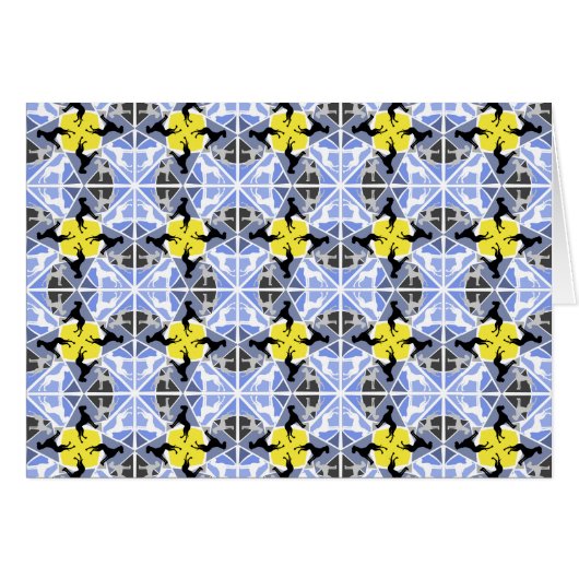 Blue yellow Great Danes (Front Horizontal)