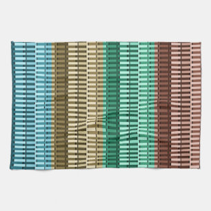 Blue Yellow Green Red Stylish Modern Chic Pattern Towel
