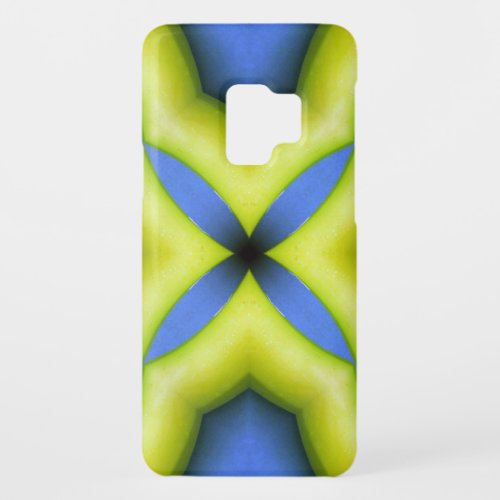 Blue Yellow Kaleidoscope Design Case_Mate Samsung Galaxy S9 Case