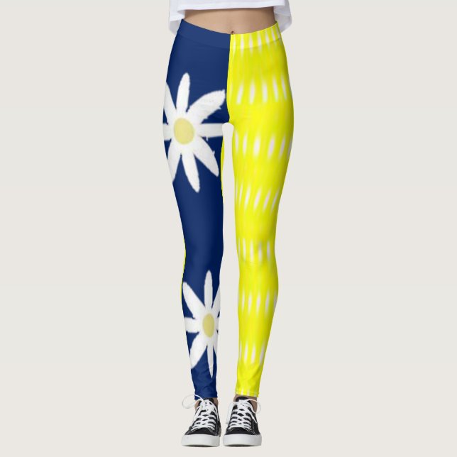 Blue & Yellow Leggings Long (Front)