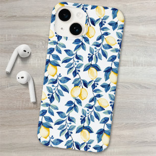 Blue Yellow Lemon Case-Mate iPhone 14 Case