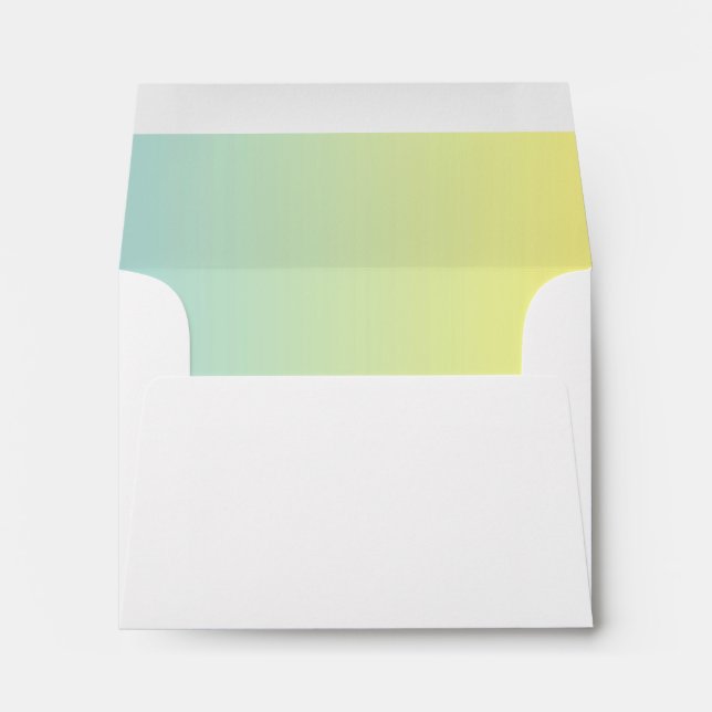Blue & Yellow Ombre A2 Envelope (Back (Bottom))