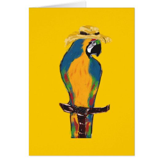 Blue & Yellow Parrot Cards (Front)