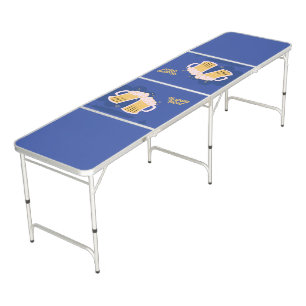 Blue Yellow Parties, Tailgates, Game Nights Fun Beer Pong Table