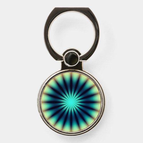 Blue Yellow Radiant Phone Ring Stand