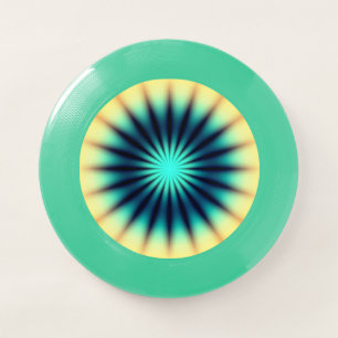 Blue Yellow Radiant Wham-O Frisbee
