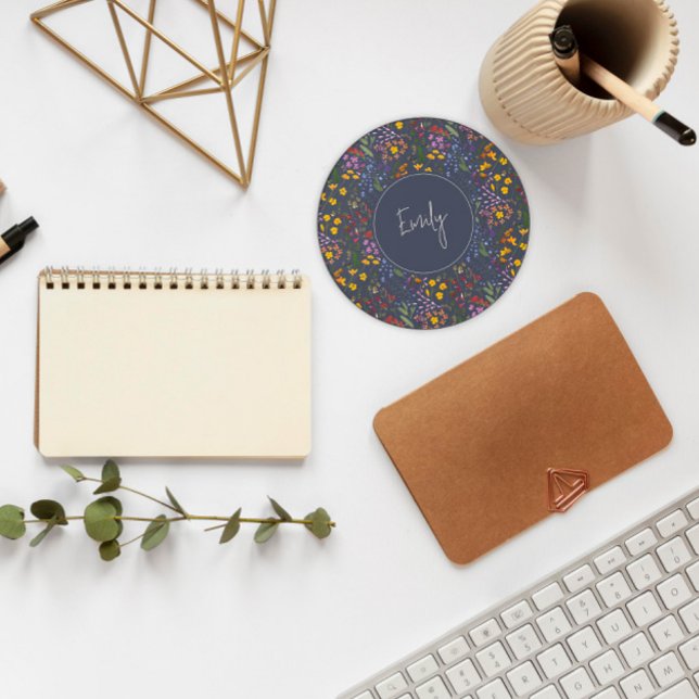 Blue yellow rainbow cute personalised elegant wire wireless charger  (Creator Uploaded)