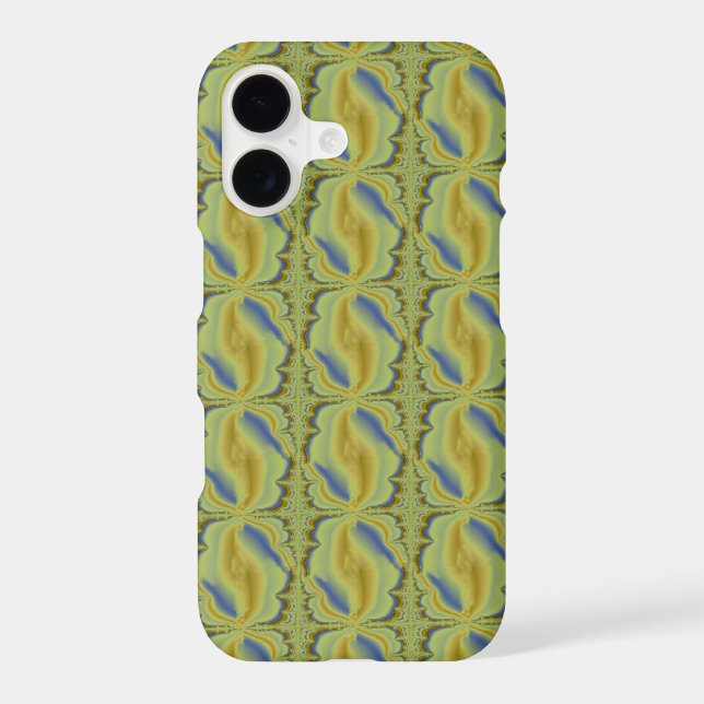 Blue Yellow Rainbow in Retro Style Case-Mate iPhone Case (Back)