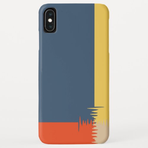 Blue Yellow Red Cream iPhone XS Max Case