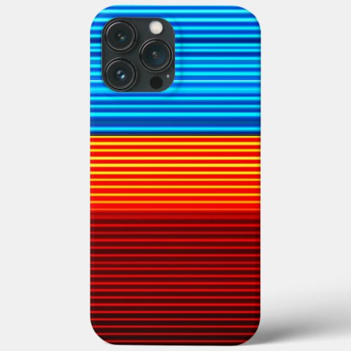 Blue Yellow Red Stripes  iPhone 13 Pro Max Case