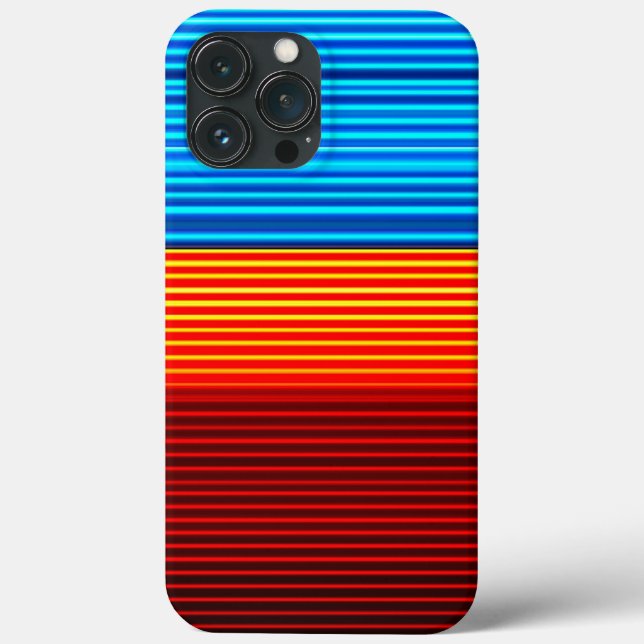 Blue Yellow Red Stripes  Case-Mate iPhone Case (Back)