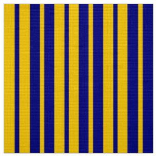 Blue Yellow Stylish Stripes Pattern Design  Fabric