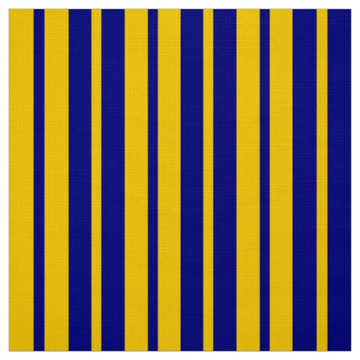 Blue Yellow Stylish Stripes Pattern Design  Fabric