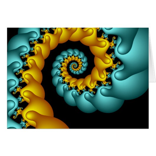Blue & Yellow Swirl Cards (Front Horizontal)