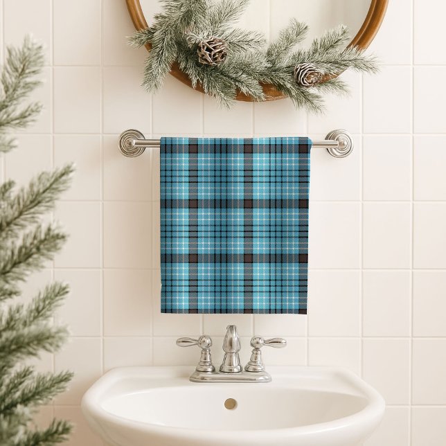 Blue Yellow Tartan Towel – Cozy Gift for Men (Blue Yellow Tartan Towel – Cozy Gift for Men)