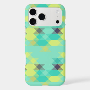 blue yellow turquoise yellow and aqua iPhone 17 pro max case