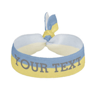 Blue Yellow Ukraine flag hair tie ribbons