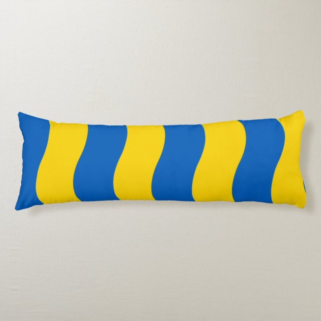 Blue Yellow Ukrainian Colors Body Pillow