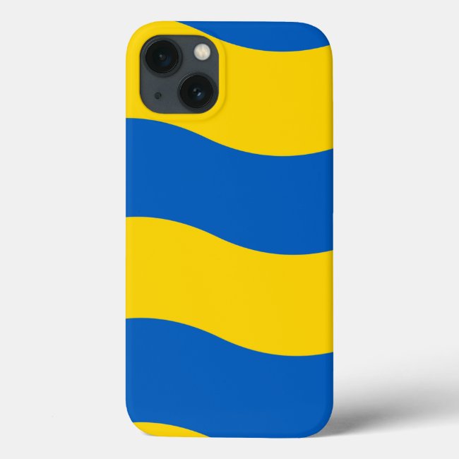 Blue Yellow Ukrainian Flag iPhone 13 Case