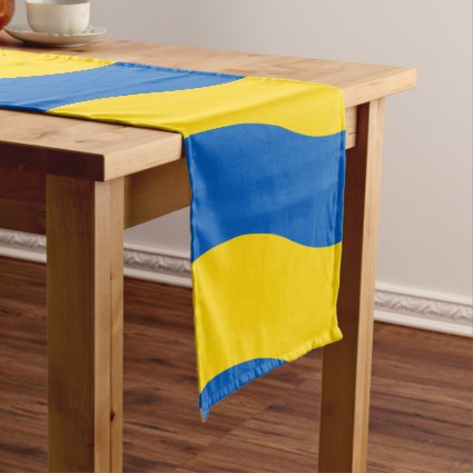 Blue Yellow Ukrainian Table Runner