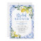 Blue Yellow White Floral Lemon Bridal Shower 