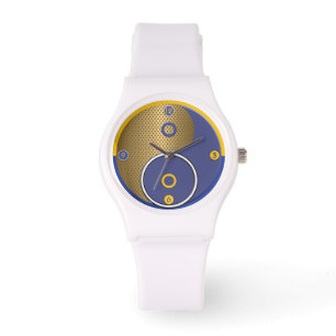 Blue Yellow Yin Yang Watch