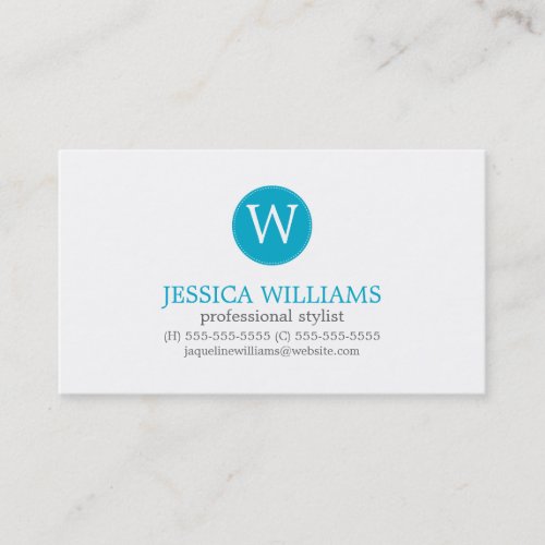 Blue Yellow Zigzag Ikat Pattern Business Card