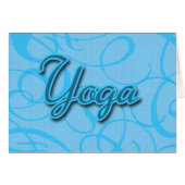 Blue Yoga Flourish Design (Front Horizontal)