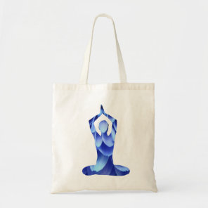 Blue Yoga Tote Bag