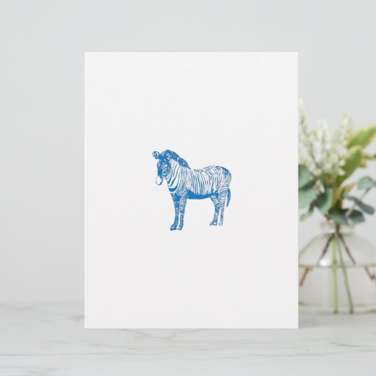 Blue zebra (Standing Front)