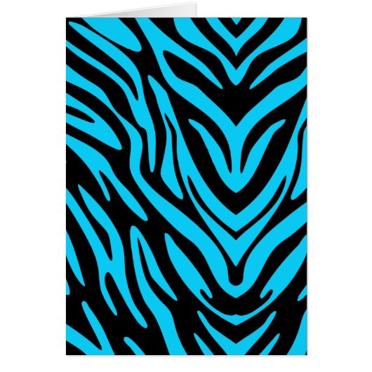 Blue Zebra Abstract Cards (Front)