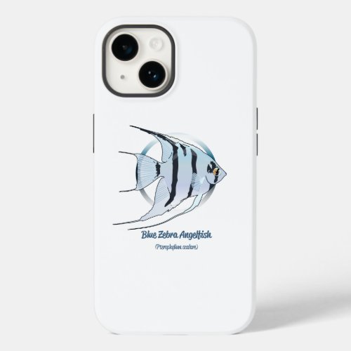 Blue Zebra Angelfish Case_Mate iPhone 14 Case