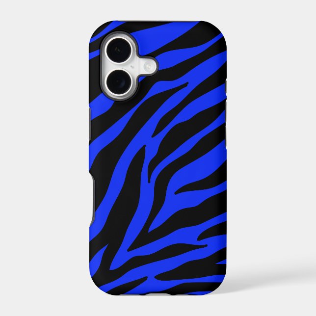 blue zebra iphone case (Back)