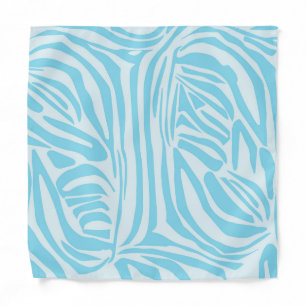 Blue Zebra Pattern Bandana