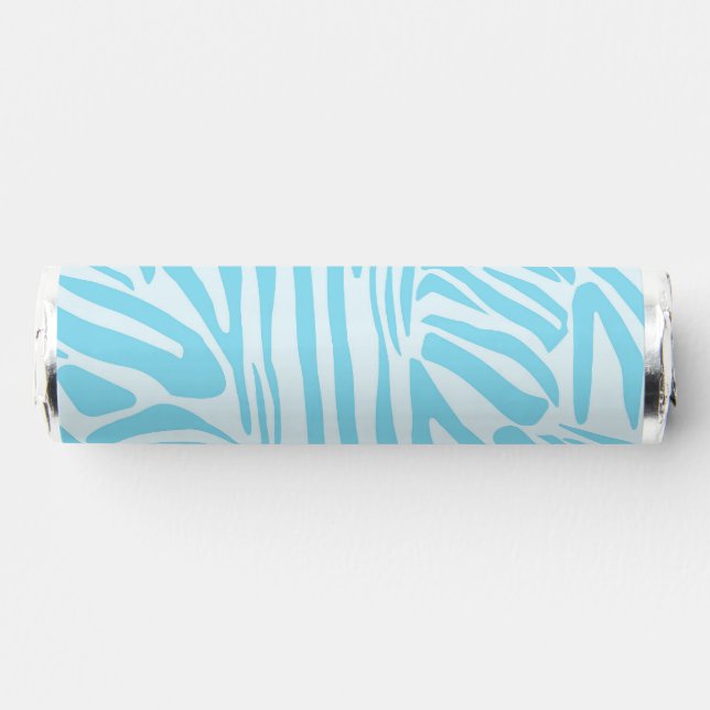 Blue Zebra Pattern Breath Savers® Mints (Front)