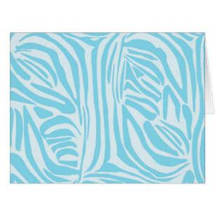 Blue Zebra Pattern Cards