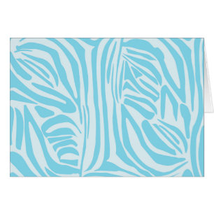 Blue Zebra Pattern Cards