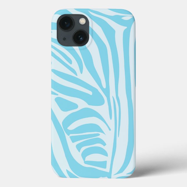 Blue Zebra Pattern Case-Mate iPhone Case (Back)