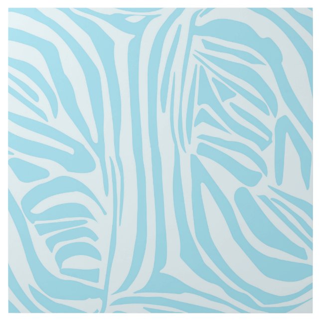 Blue Zebra Pattern Gallery Wrap (Front)