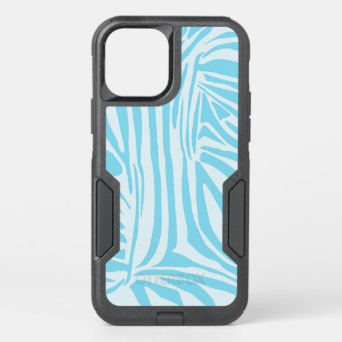 Blue Zebra Pattern OtterBox Commuter iPhone 12 Pro Case