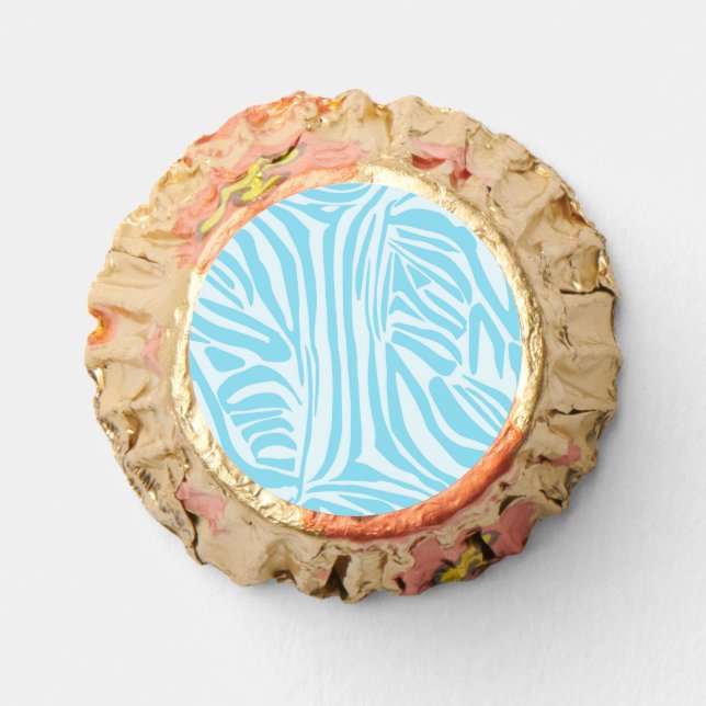 Blue Zebra Pattern Reese's Peanut Butter Cups (Front)