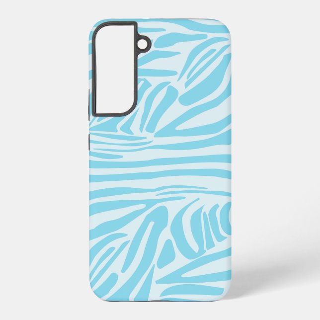 Blue Zebra Pattern Samsung Galaxy Case (Back)