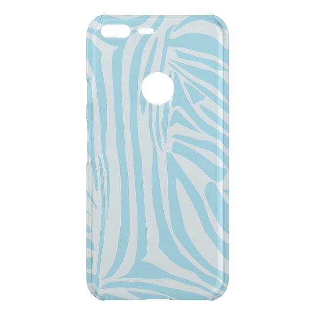 Blue Zebra Pattern Uncommon Google Pixel XL Case (Back)
